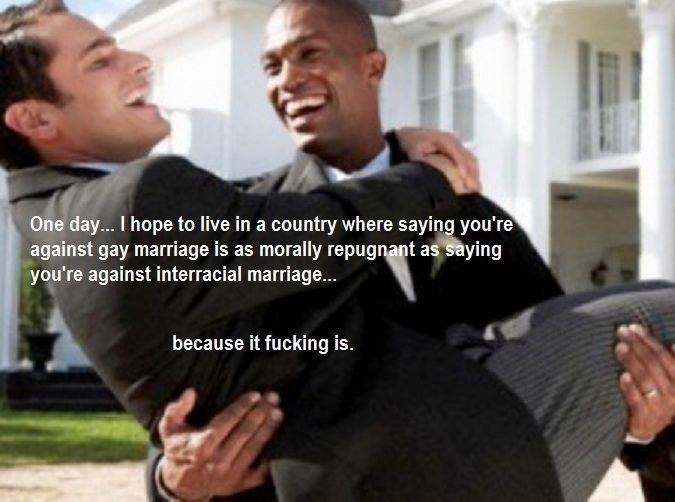 best of Interracial gay marriage of Opposition