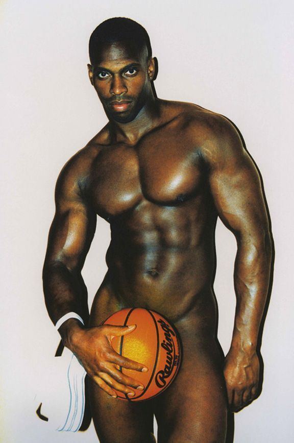 Black player nude men