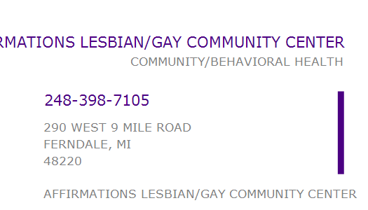 Mastodon reccomend Affirmations lesbian gay community center