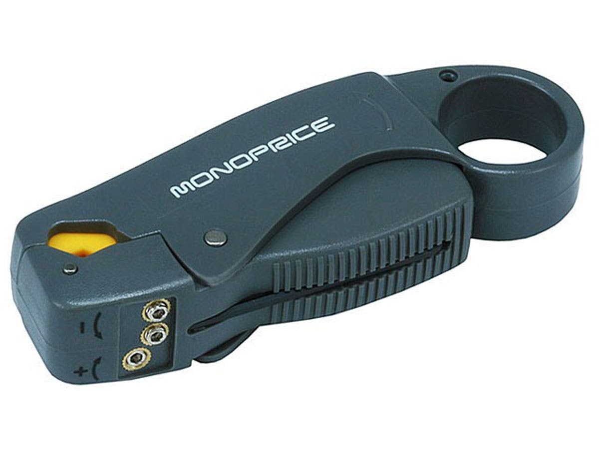 Soda P. reccomend Battery powered coaxial wire stripper
