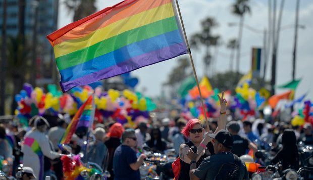 Beach gay lesbian long pride
