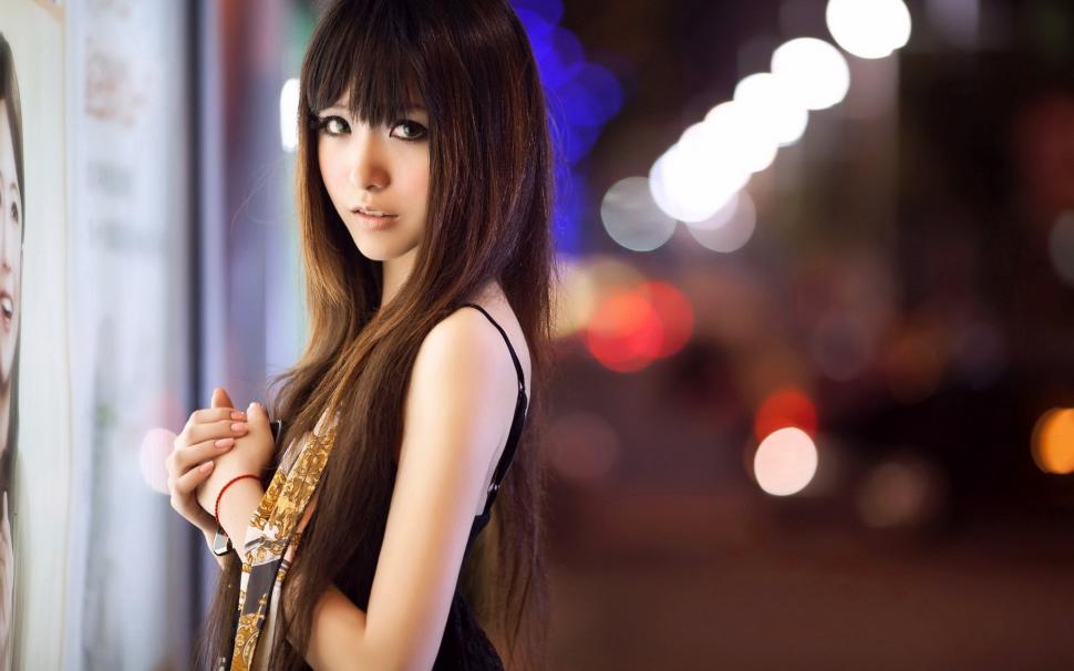 Asian girl night