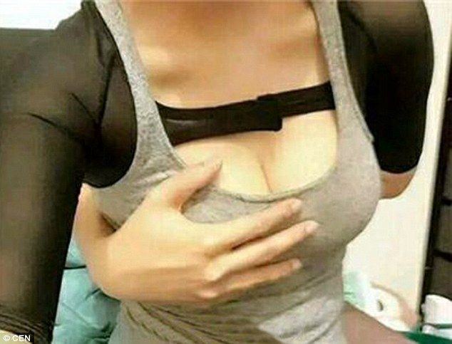 Sexy ladies touch breasts