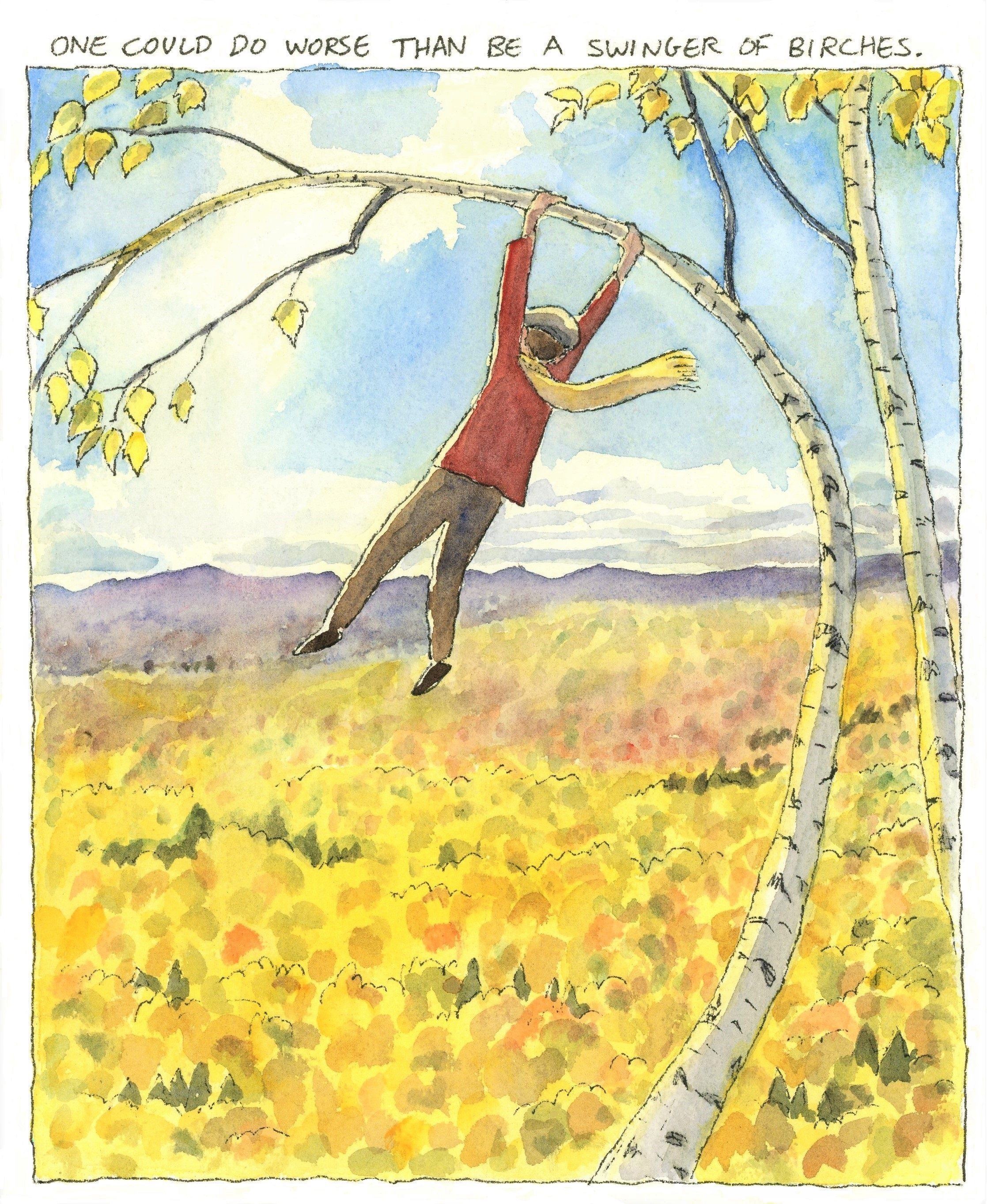 Swinger of birches poem 