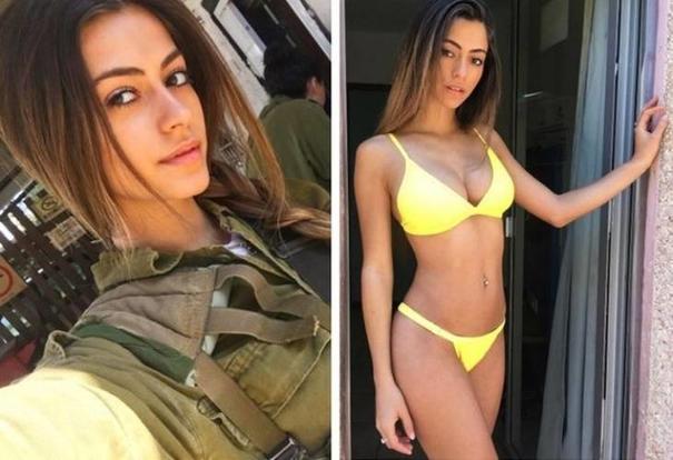 Israeli female soldiers in bikinis