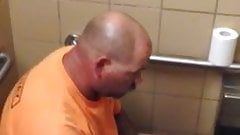 Daddy naked at toilet