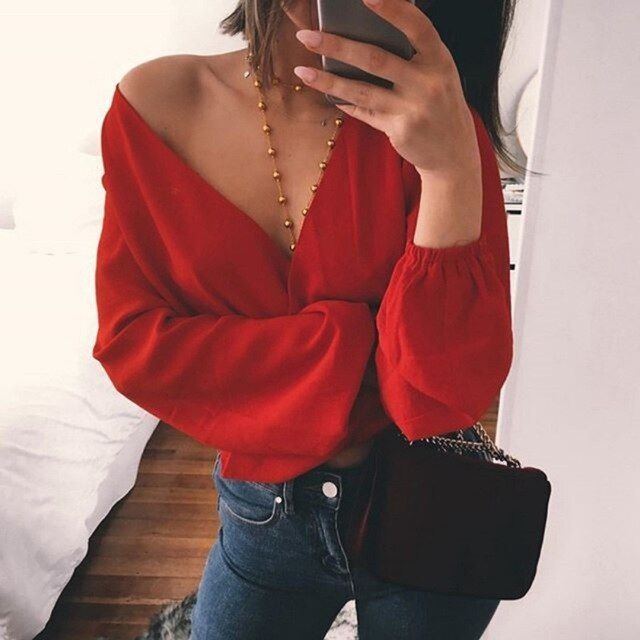 Flea F. recommend best of blouse Deep v sexy