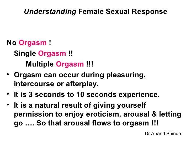 Multiple orgasms for women