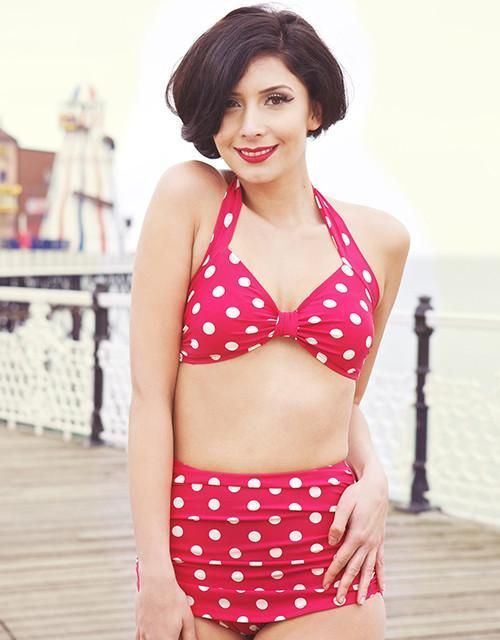 Moonshine reccomend Red and white polka dot bikini