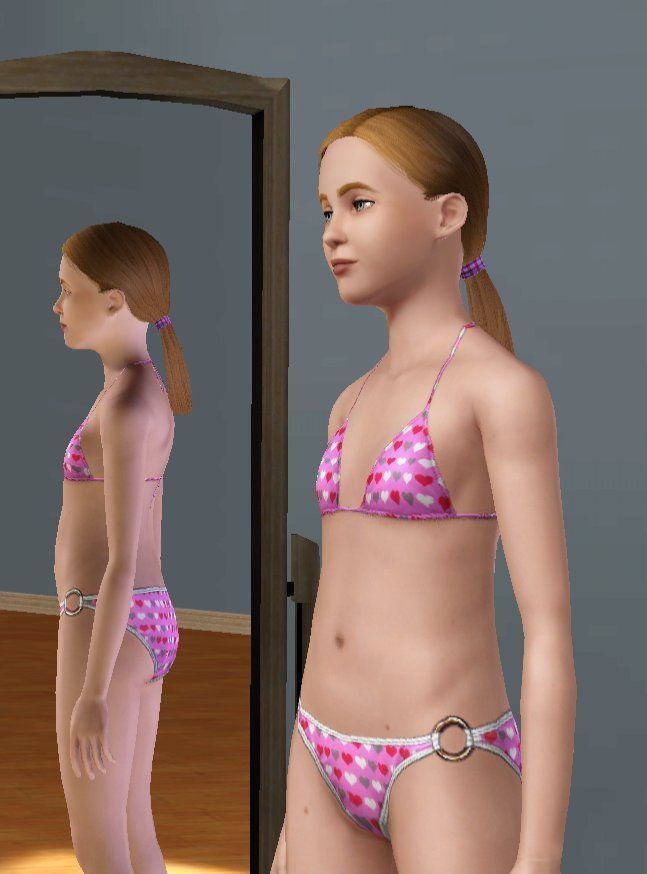 Flat chested tiny teen