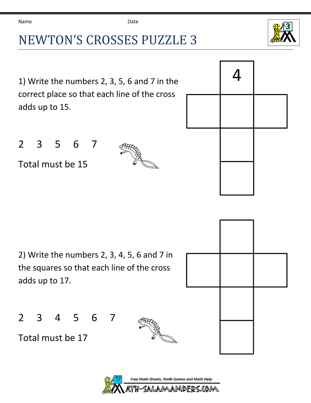 Fun math worksheets 3rd grade