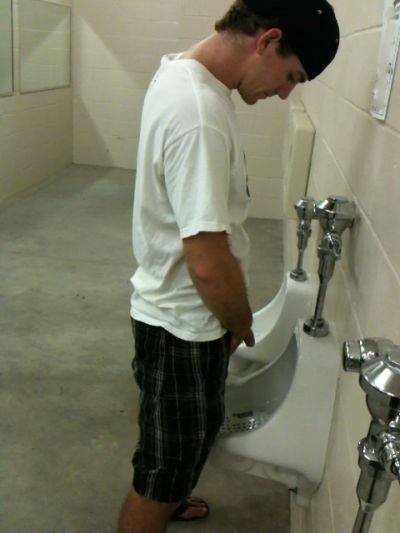 Hot teenage guys caught peeing in the urinal