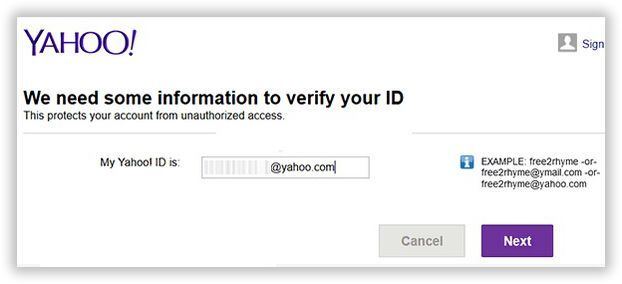 How to retrive yahoo mail password