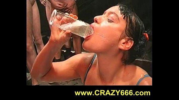 Piss and cum drinkers