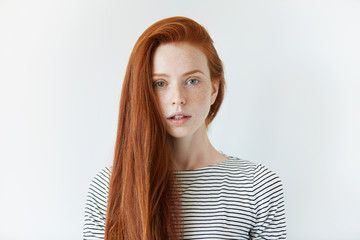 Redhead freckled panties