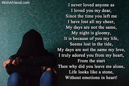 best of Girl poems a Sad for love
