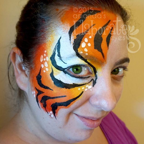 Sexy Tiger Face Painting